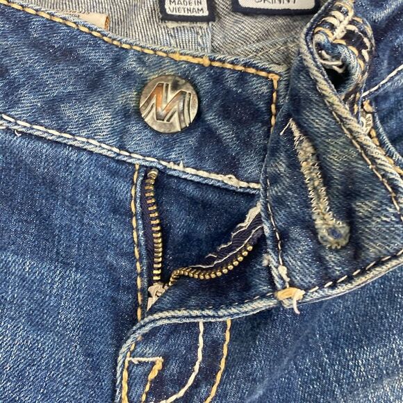 Miss Me The M Series Distressed Skinny Jeans Size 26 - Picture 2 of 12